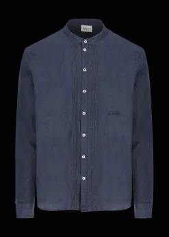 Herren Luis Trenker Leinenhemd Lubarnay