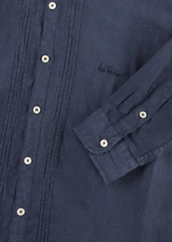 Herren Luis Trenker Leinenhemd Lubarnay