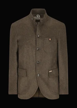 Herren Luis Trenker Lodenblazer Mit Stehkragen Lusandro