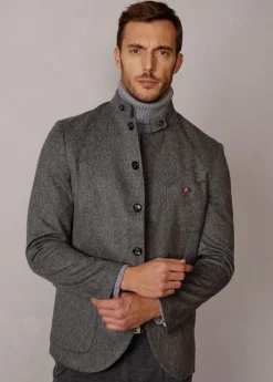 Herren Luis Trenker Lodenblazer Mit Stehkragen Lusandro