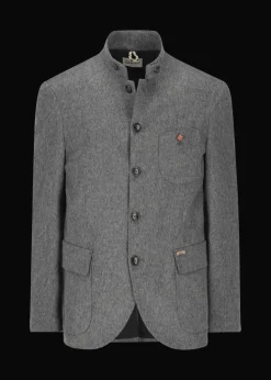 Herren Luis Trenker Lodenblazer Mit Stehkragen Lusandro