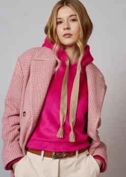 Damen Luis Trenker Mantel Mit Hahnentrittmuster Lualissa