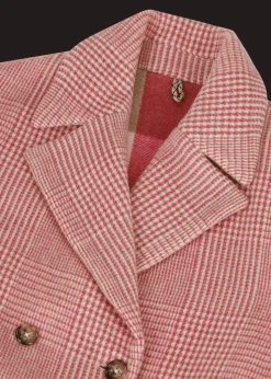 Damen Luis Trenker Mantel Mit Hahnentrittmuster Lualissa