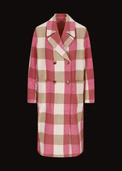 Damen Luis Trenker Mantel Mit Karomuster Lualissa
