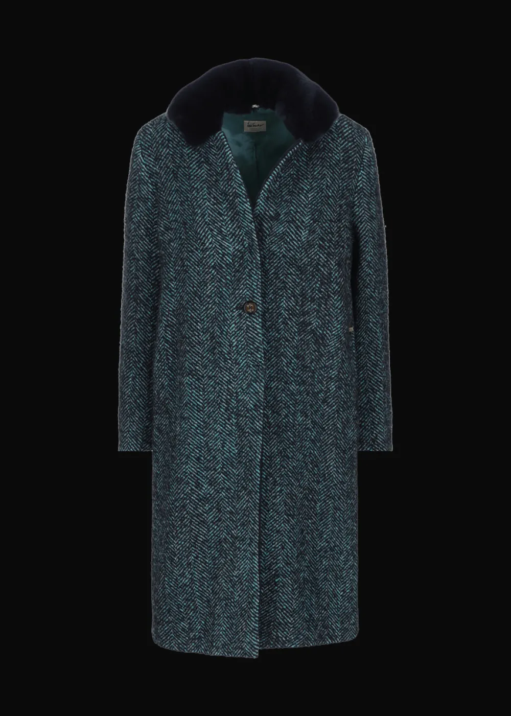 Damen Luis Trenker Mantel Mit Pelzkragen Ludani