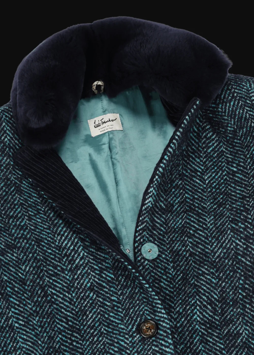 Damen Luis Trenker Mantel Mit Pelzkragen Ludani