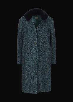 Damen Luis Trenker Mantel Mit Pelzkragen Ludani