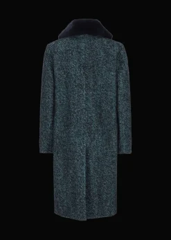 Damen Luis Trenker Mantel Mit Pelzkragen Ludani