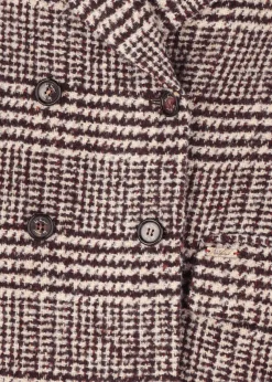 Damen Luis Trenker Mantel Mit Prince Of Wales Muster Lumarta