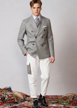 Herren Luis Trenker Nadelstreifen-Blazer Lusimone