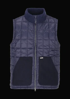 Herren Luis Trenker Nylon-Weste Mit Strickkragen Lugus