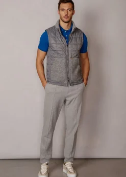 Herren Luis Trenker Nylon-Weste Mit Strickkragen Lugus