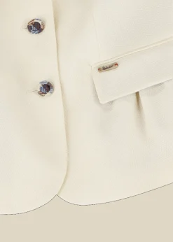 Damen Luis Trenker Piqué-Blazer Aus Baumwollstretch Lurosina