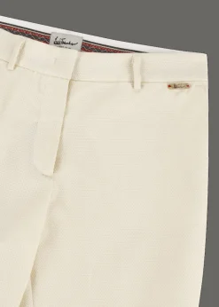 Damen Luis Trenker Piqué-Hose Im Cigarette Cut Luleonelle