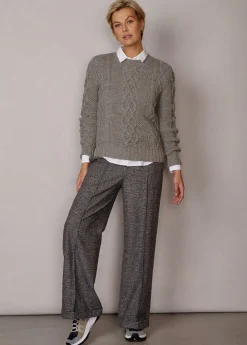 Damen Luis Trenker Pullover Im Strickmuster-Mix Lualba