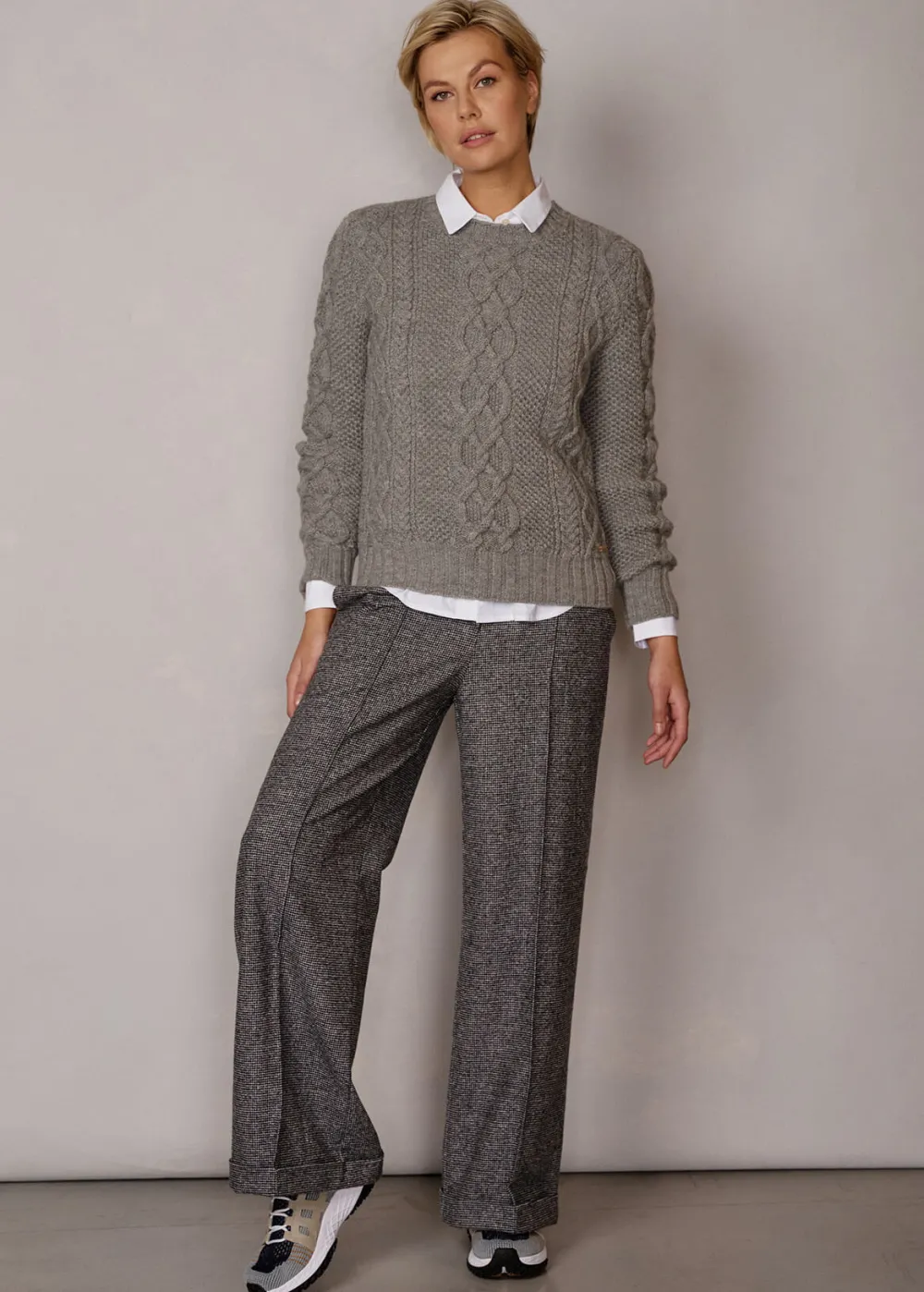 Damen Luis Trenker Pullover Im Strickmuster-Mix Lualba