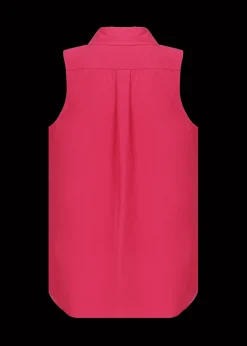 Damen Luis Trenker Ärmellose Baumwollbluse Lubetta