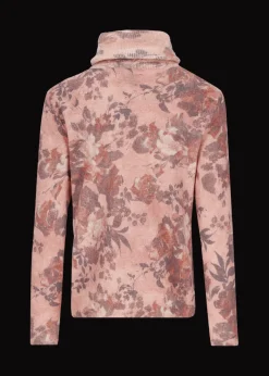 Damen Luis Trenker Rollkragenpullover Mit Blumenprint Luwalda
