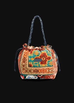 Damen Luis Trenker Samt-Beuteltasche Im Patchwork-Stil Lusac