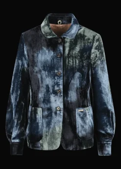 Damen Luis Trenker Samtblazer Mit Bubikragen Lurita