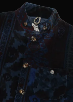 Herren Luis Trenker Samtblazer Mit Muster Lusandro