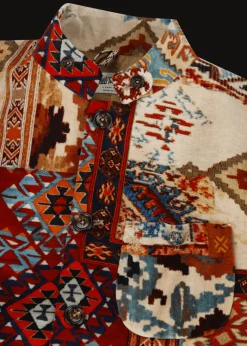 Herren Luis Trenker Samtblazer Mit Muster Lusandro