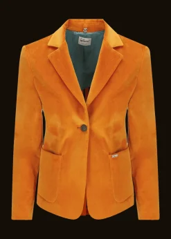 Damen Luis Trenker Samt-Blazer Mit Reverskragen Luramea