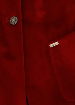 Damen Luis Trenker Samt-Blazer Mit Reverskragen Luramea