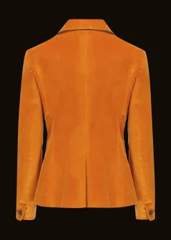 Damen Luis Trenker Samt-Blazer Mit Reverskragen Luramea