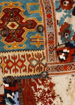 Herren Luis Trenker Samt-Mantel Mit Pelzkragen Lusamir