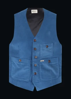 Herren Luis Trenker Samt-Weste Luseba