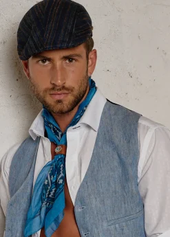 Herren Luis Trenker Schiebermütze Mit Streifenmuster Luondis