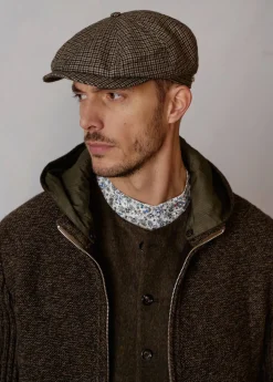 Damen/Herren Luis Trenker Schirmmütze Mit Hahnentrittmuster Luondis