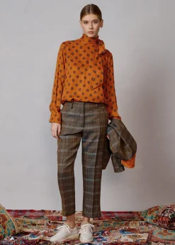 Damen Luis Trenker Schluppenbluse Mit Print Lubianca