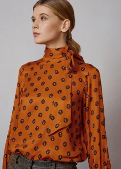 Damen Luis Trenker Schluppenbluse Mit Print Lubianca