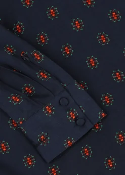 Damen Luis Trenker Schluppenbluse Mit Print Lubianca