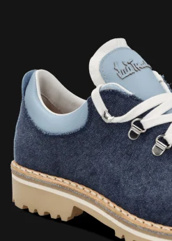 Damen Luis Trenker Schnürschuh Aus Canvas Und Leder Lulea