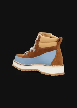 Damen Luis Trenker Schnürschuh Aus Wildleder Lulara