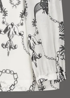 Damen Luis Trenker Schulterfreie Bluse Mit Muster Lufebe