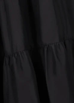 Damen Luis Trenker Schulterfreies Volantkleid Mit Gürtel Lucamilla