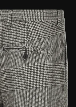 Herren Luis Trenker Schurwoll-Hose Mit Hahnentrittmuster Lustrang