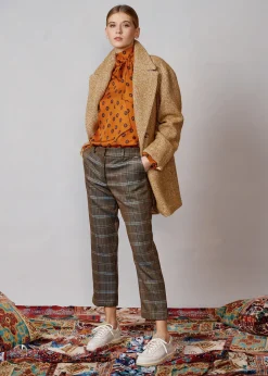 Damen Luis Trenker Schurwoll-Hose Mit Hahnentrittmuster Luleonelle