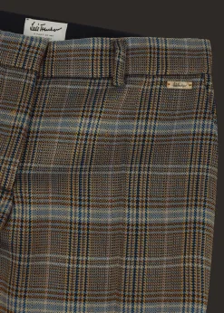 Damen Luis Trenker Schurwoll-Hose Mit Hahnentrittmuster Luleonelle