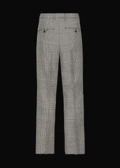 Herren Luis Trenker Schurwoll-Hose Mit Hahnentrittmuster Lustrang