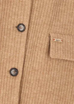 Damen Luis Trenker Schurwollmantel Im Rippstrick Lugiorgia