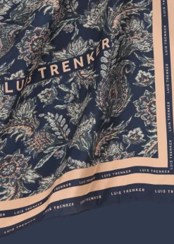 Damen Luis Trenker Seidentuch Mit Floralem Muster Lufrancara