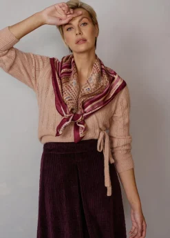 Damen Luis Trenker Seidentuch Mit Originellem Print Lufrancara