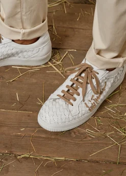 Herren Luis Trenker Sneaker Aus Geflochtenem Leder Lupintros