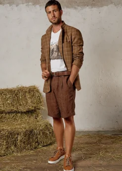 Herren Luis Trenker Sneaker Aus Geflochtenem Leder Lupintros