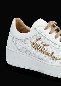 Damen Luis Trenker Sneaker Aus Geflochtenem Leder Lupintras